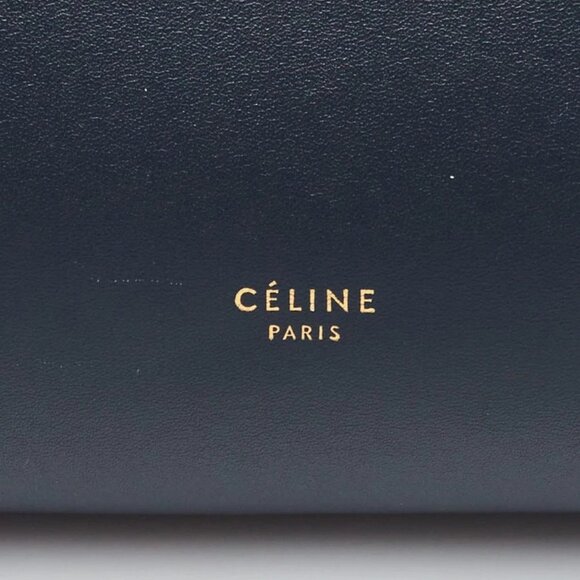 Celine Navy Blue/Red Smooth Calfskin Leather Mini Belt Bag - Picture 6 of 12